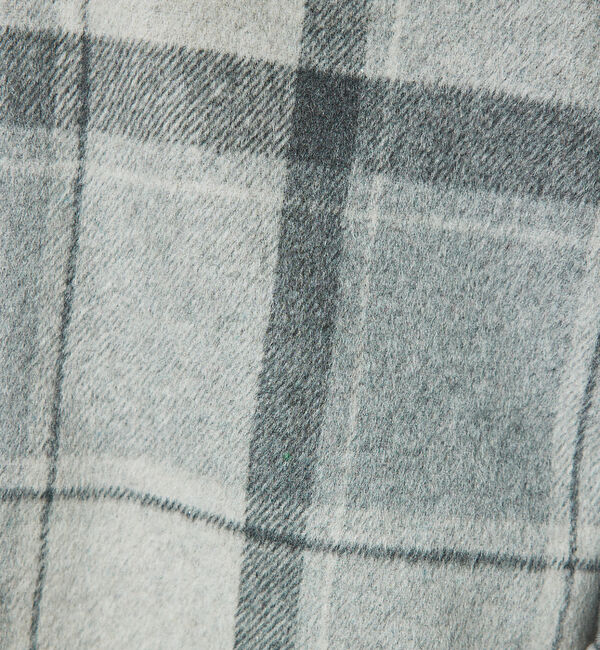 ABAHOUSE「【シャギー素材】ネルチェック オーバーサイズ CPOシャツ /シャツブルゾン」|ブルゾン・スタジャン|