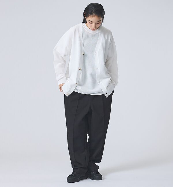 ABAHOUSE「【FORTUNA / フォルトゥナ】ECOTEC KnitMeshCD/エコテッ」|カーディガン|