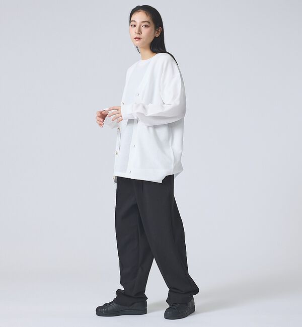 ABAHOUSE「【FORTUNA / フォルトゥナ】ECOTEC KnitMeshCD/エコテッ」|カーディガン|