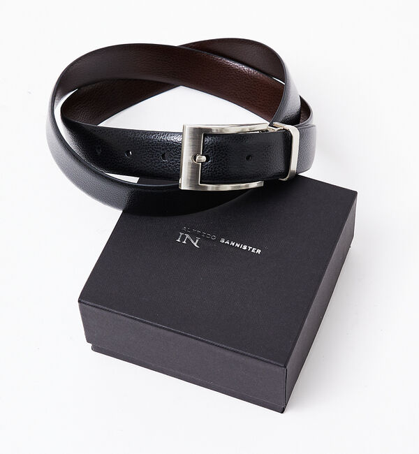 alfredoBANNISTER「【一部店舗＋WEB限定】リバーシブル レザー ドレスベルト」|ベルト|ブラック系その他1