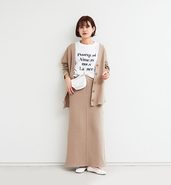 Rouge vif「【セットアップ対応】ワッフルロングスカート」|スカート|