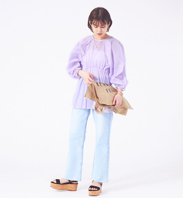 Rouge vif「コーマローンワッシャーブラウス」|シャツ・ブラウス|