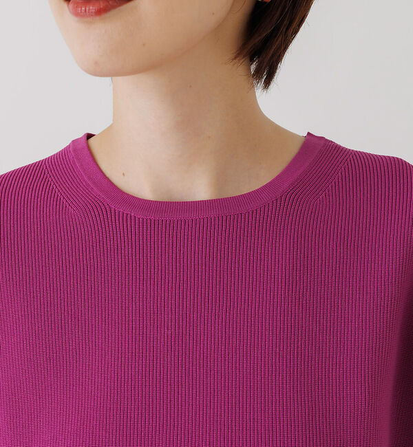 Rouge vif「【セットアップ対応】ボリュームスリーブストレッチニットプルオーバー」|ニット・セーター|