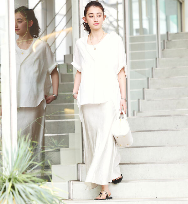 Rouge vif「麻混変形シャツ」|シャツ・ブラウス|