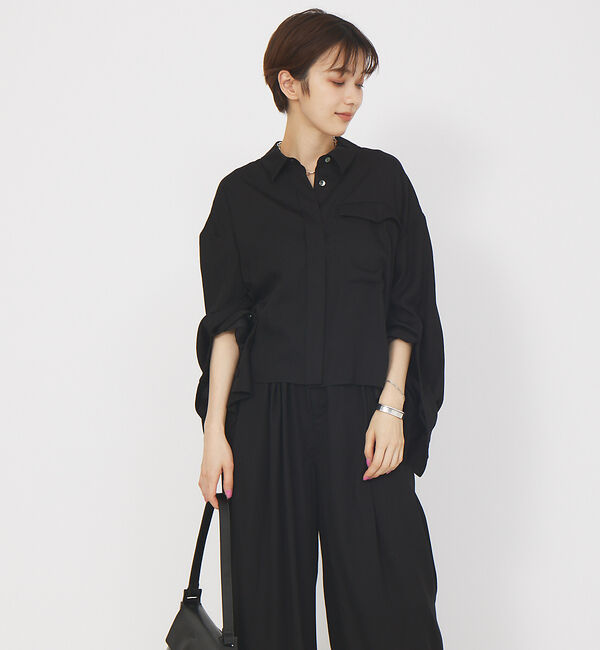 Rouge vif「【セットアップ対応】スリーブスリットシャツ」|シャツ・ブラウス|