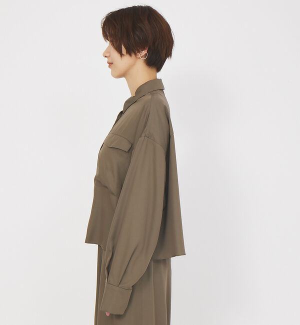 Rouge vif「【セットアップ対応】スリーブスリットシャツ」|シャツ・ブラウス|