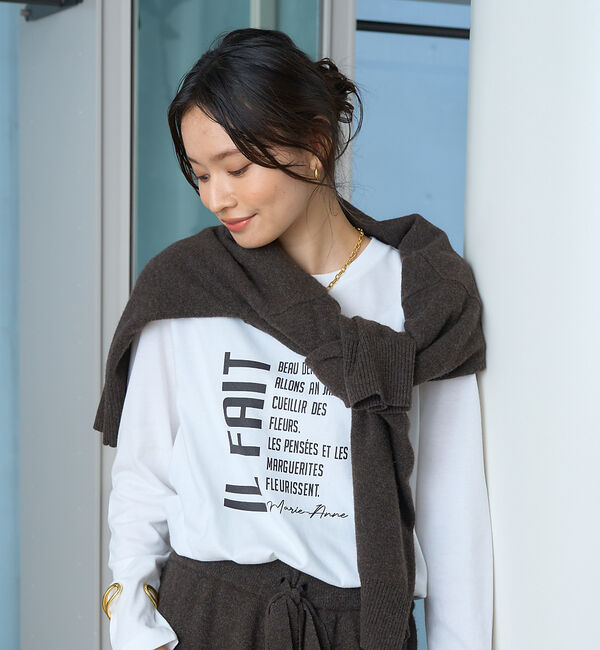 Rouge vif「リラックスロゴロンT（IL FAIT）」|Tシャツ・カットソー|