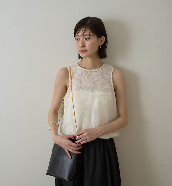 Rouge vif「【一部店舗限定】フラワーフェザーアメスリブラウス」|シャツ・ブラウス|