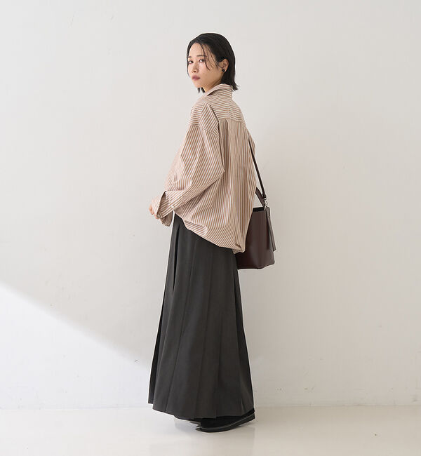 Rouge vif「ストライプメンズライクシャツ」|シャツ・ブラウス|