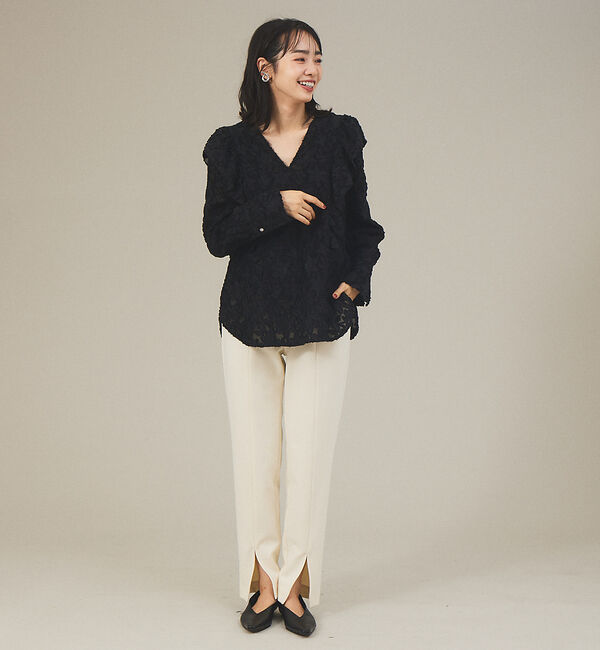 qualite「ウォームツイルスリムスリットパンツ」|その他|