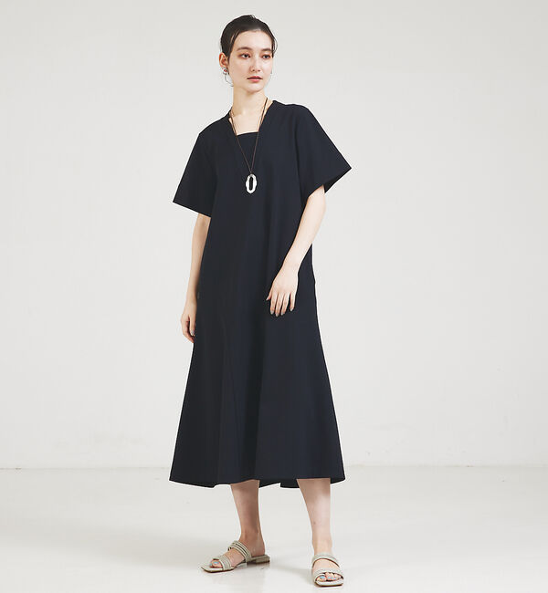 qualite「Vネックマーメイドワンピース」|ワンピース|