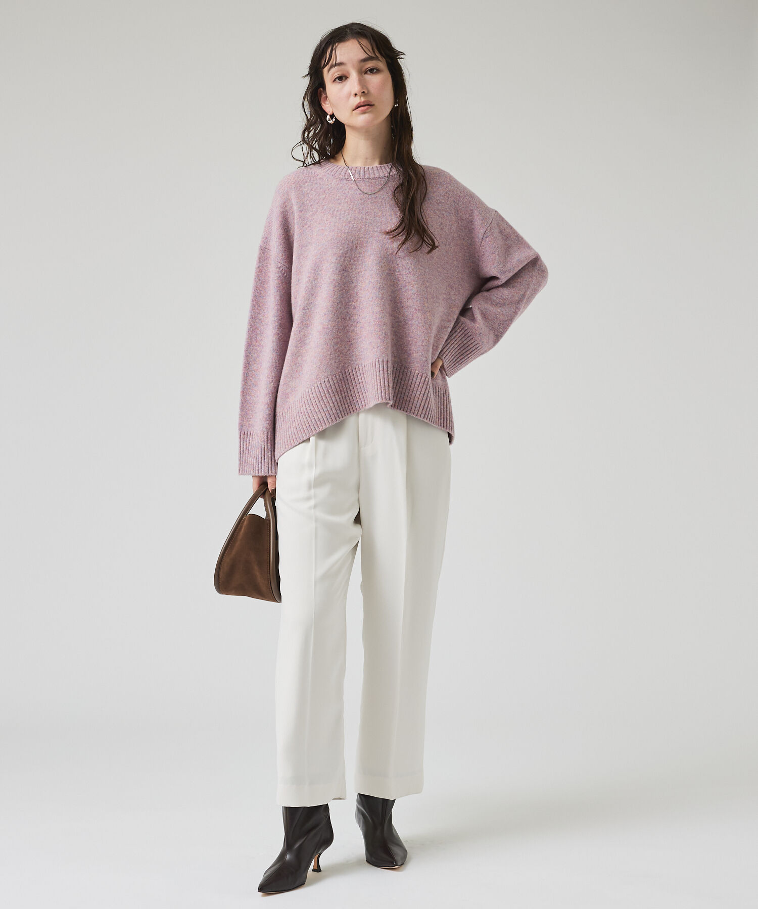 qualite「マットサテンストレートパンツ」|その他|