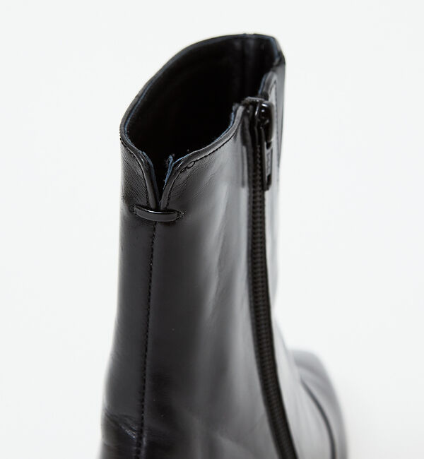 AU BANNISTER「【最高ブーツ/ 5.5cmヒール】スクエアトゥブーツ」|ショートブーツ|