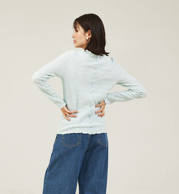 abahouse mavie「シャーリングメロープルオーバー」|シャツ・ブラウス|