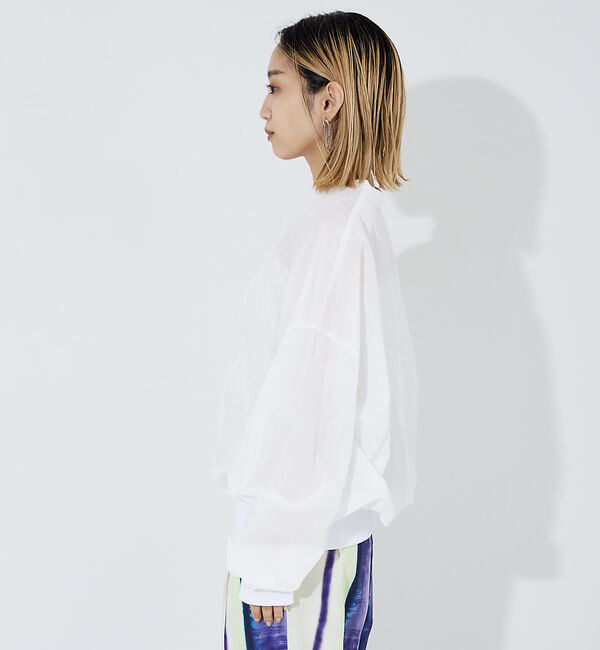 NOMINE「袖ボリューム シャツプルオーバー」|シャツ・ブラウス|