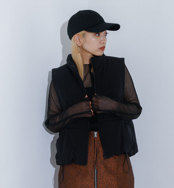 NOMINE「中綿ベスト」|ダウン|ブラック