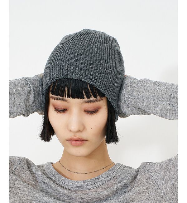 NOMINE「コットン ビーニー/ニット帽」|その他|ライトグレー