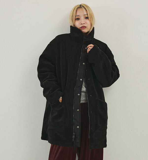 NOMINE「【TAION】リバーシブル ダウンジャケット / ブルゾン（キルティング&times;ボア）」|ダウン|