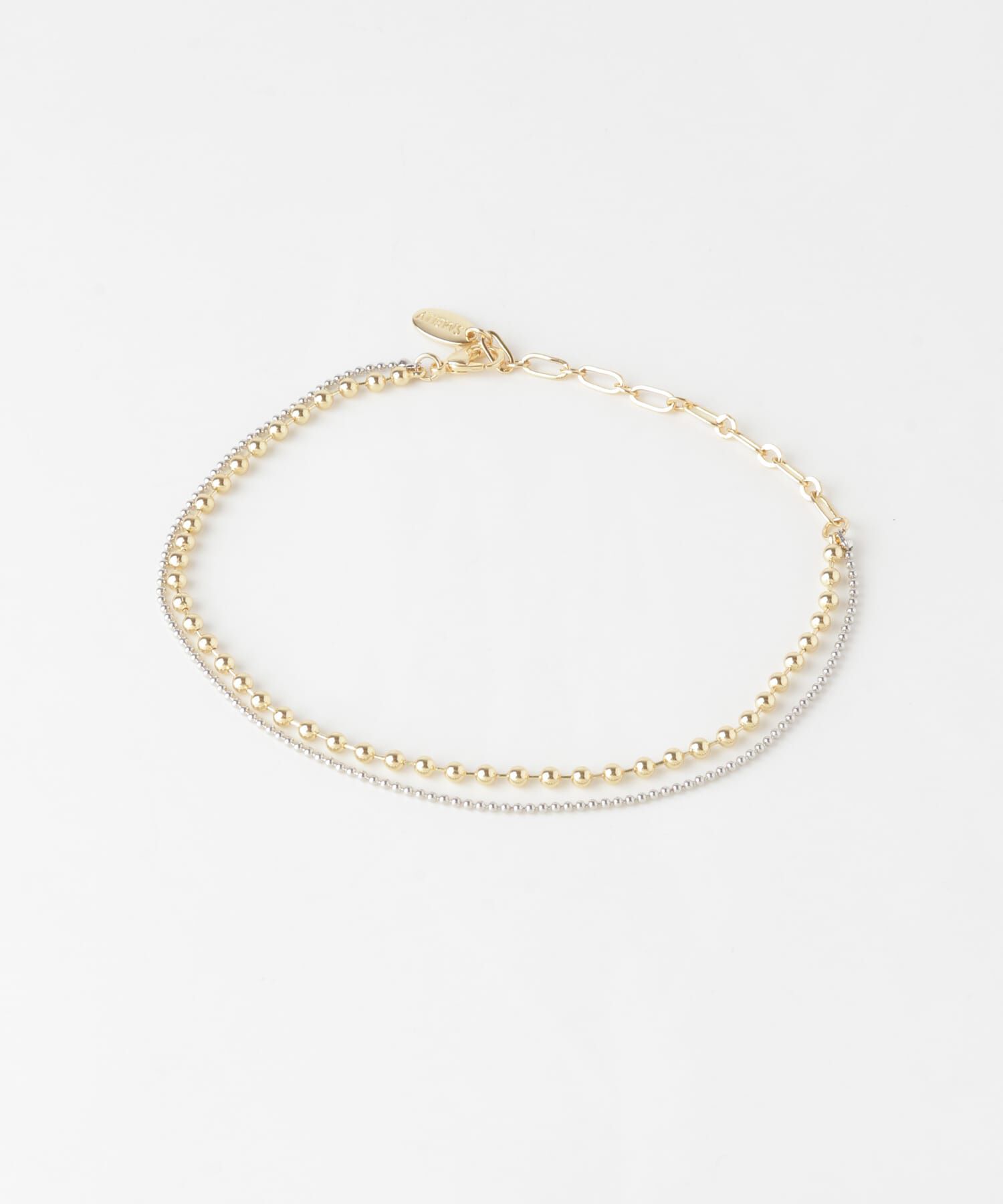 SMELLY「ボールチェーンコンビアンクレット」|アンクレット|