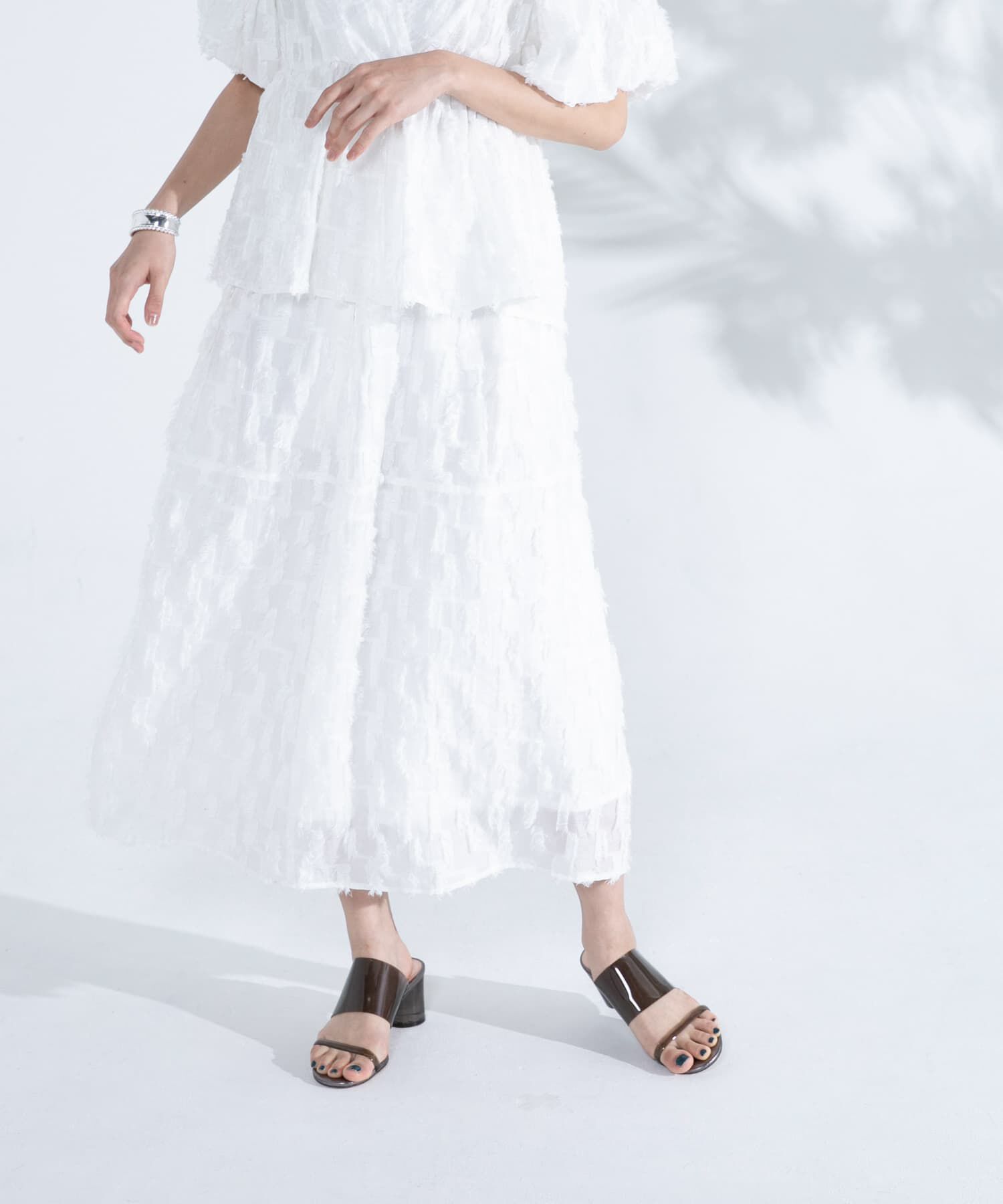 URBAN RESEARCH ROSSO「ジャガードコクーンスカート」|スカート|