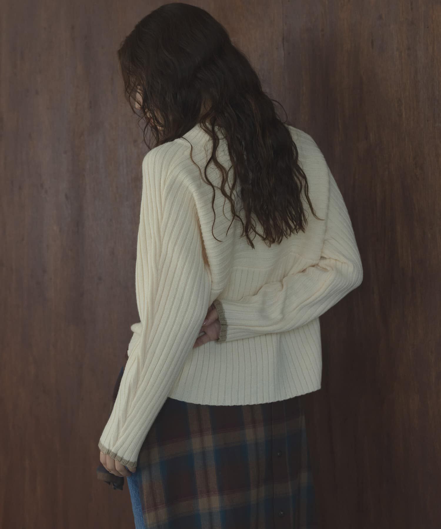 Sonny Label 「ワイドリブ切替えニット」|ニット・セーター|