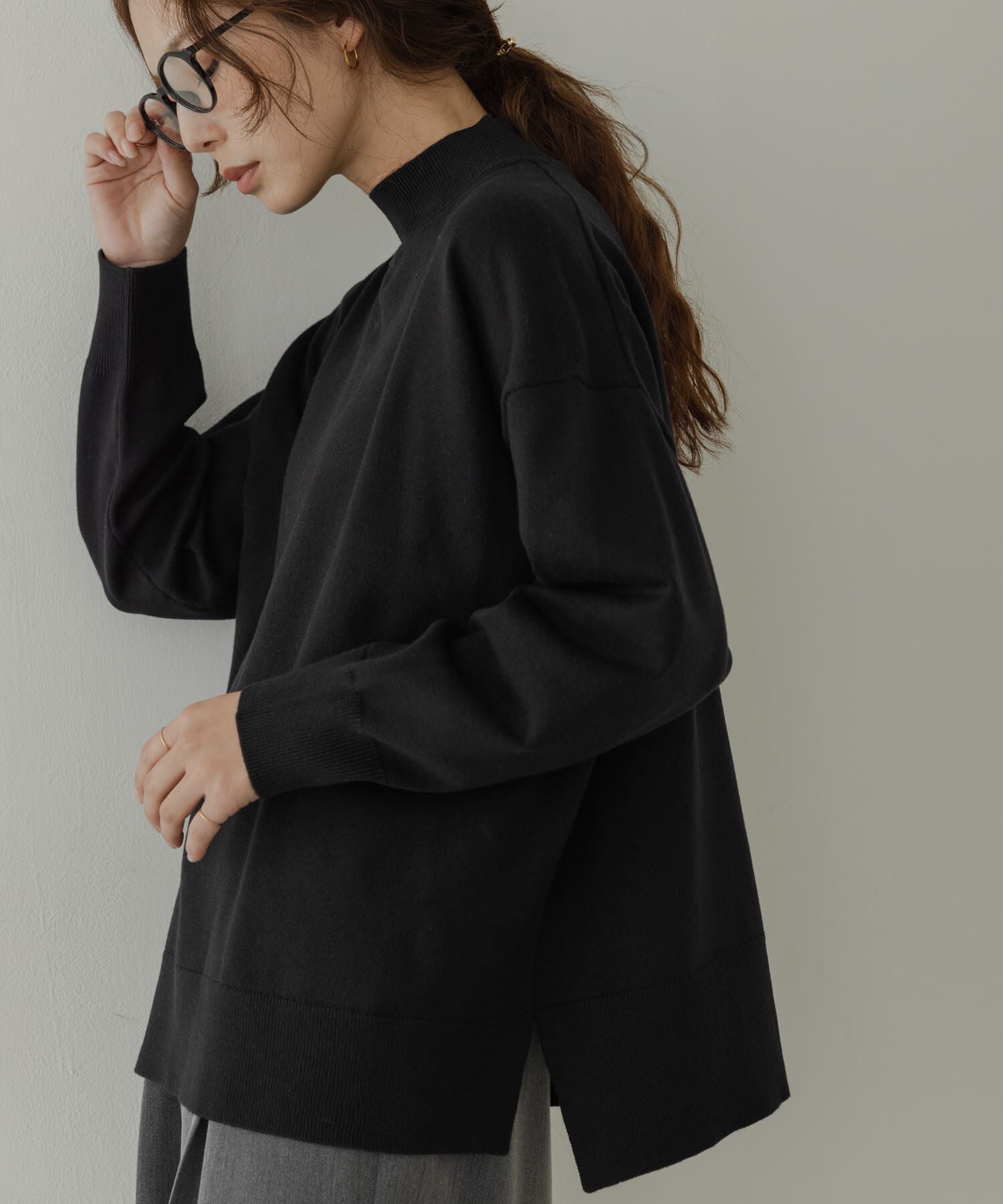 Sonny Label 「『UR TECH』サイドスリットプルオーバー」|ニット・セーター|