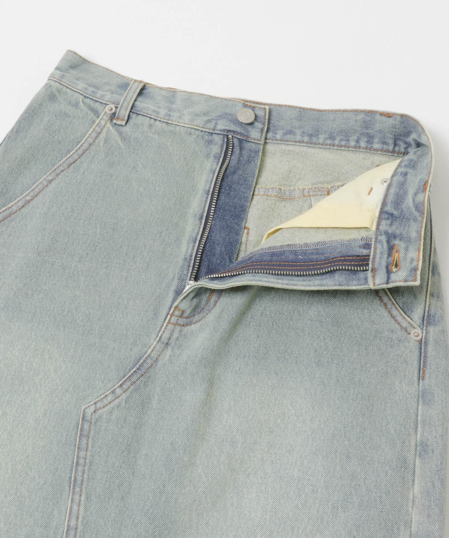  「アシメフリンジデニムスカート」|スカート|