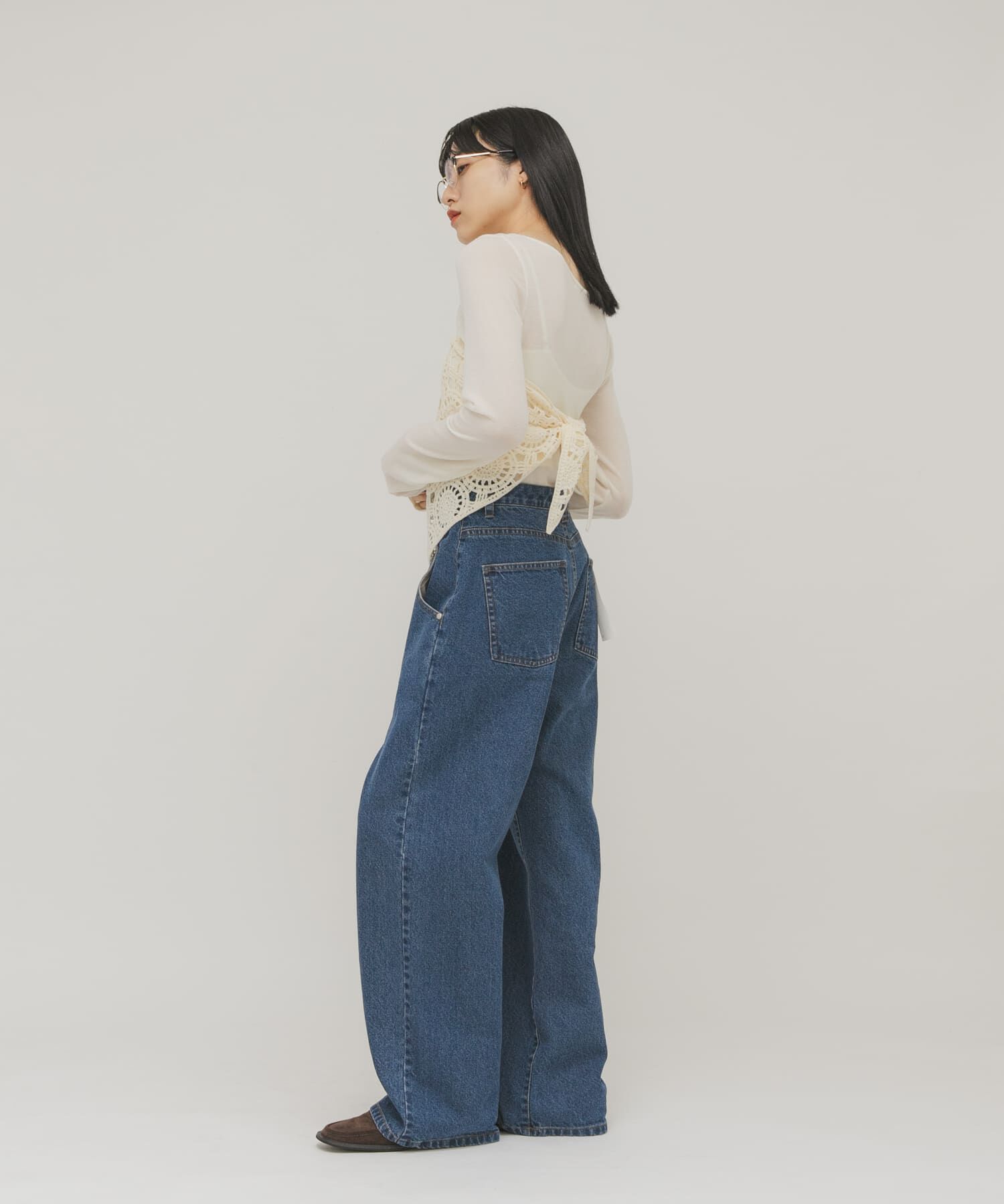  「タックドレープロンTEE」|Tシャツ・カットソー|