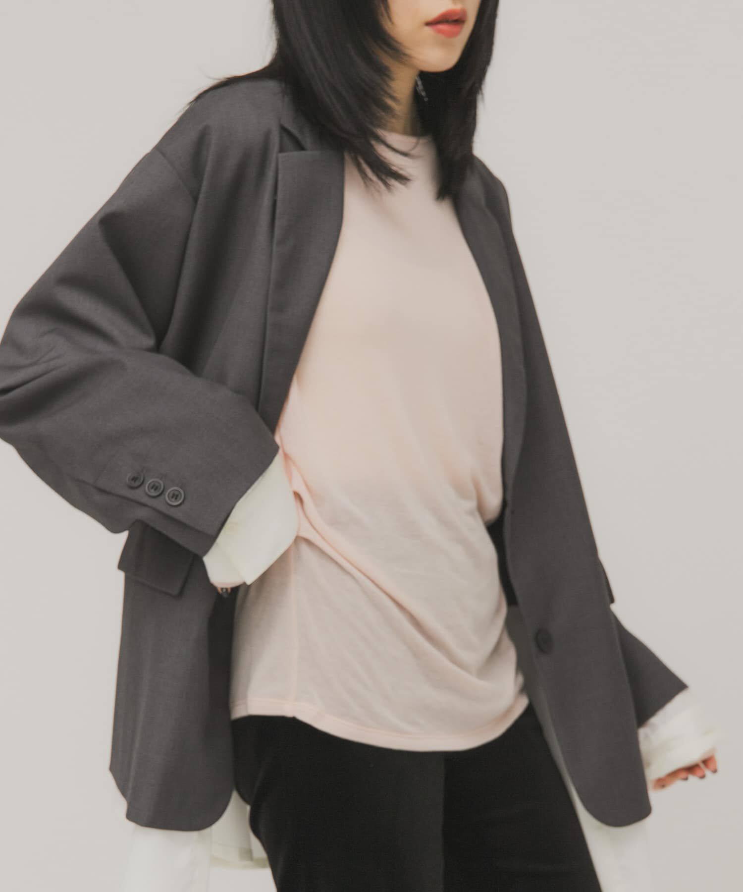  「タックドレープロンTEE」|Tシャツ・カットソー|