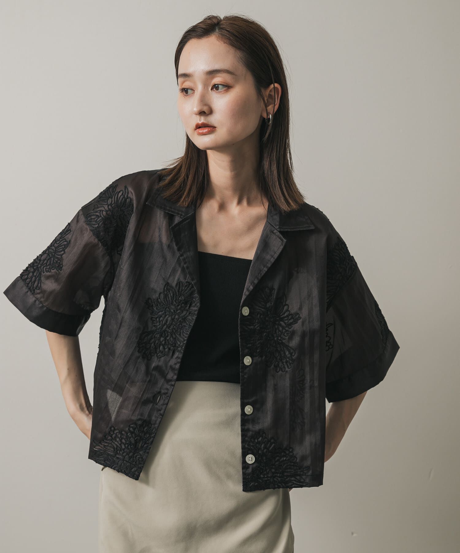 SENSE OF PLACE by URBAN RESEARCH「インドシシュウクロップドシャツ」|シャツ・ブラウス|