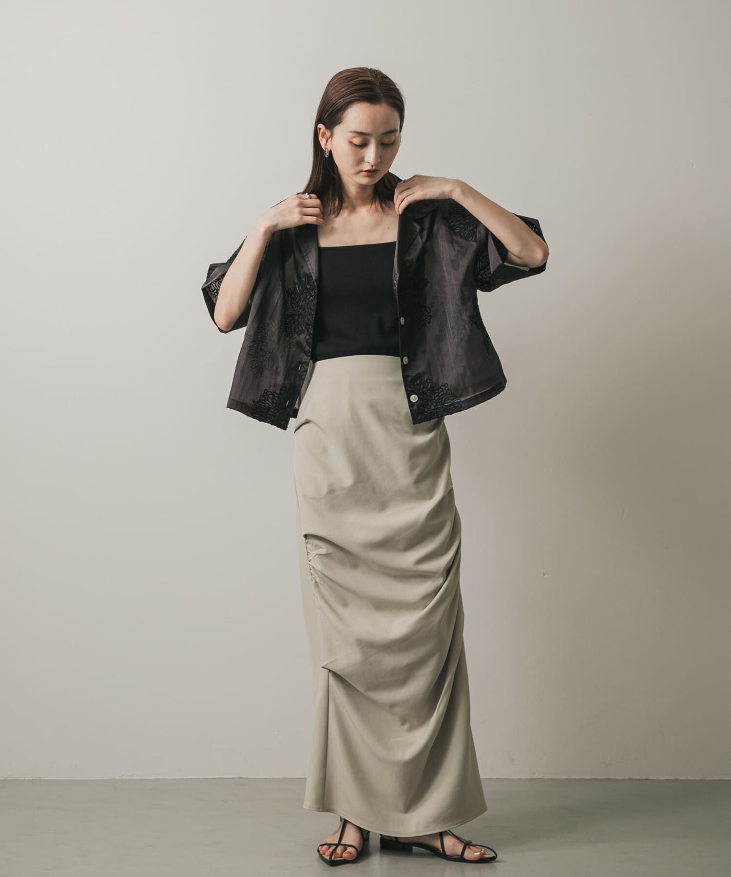 SENSE OF PLACE by URBAN RESEARCH「インドシシュウクロップドシャツ」|シャツ・ブラウス|