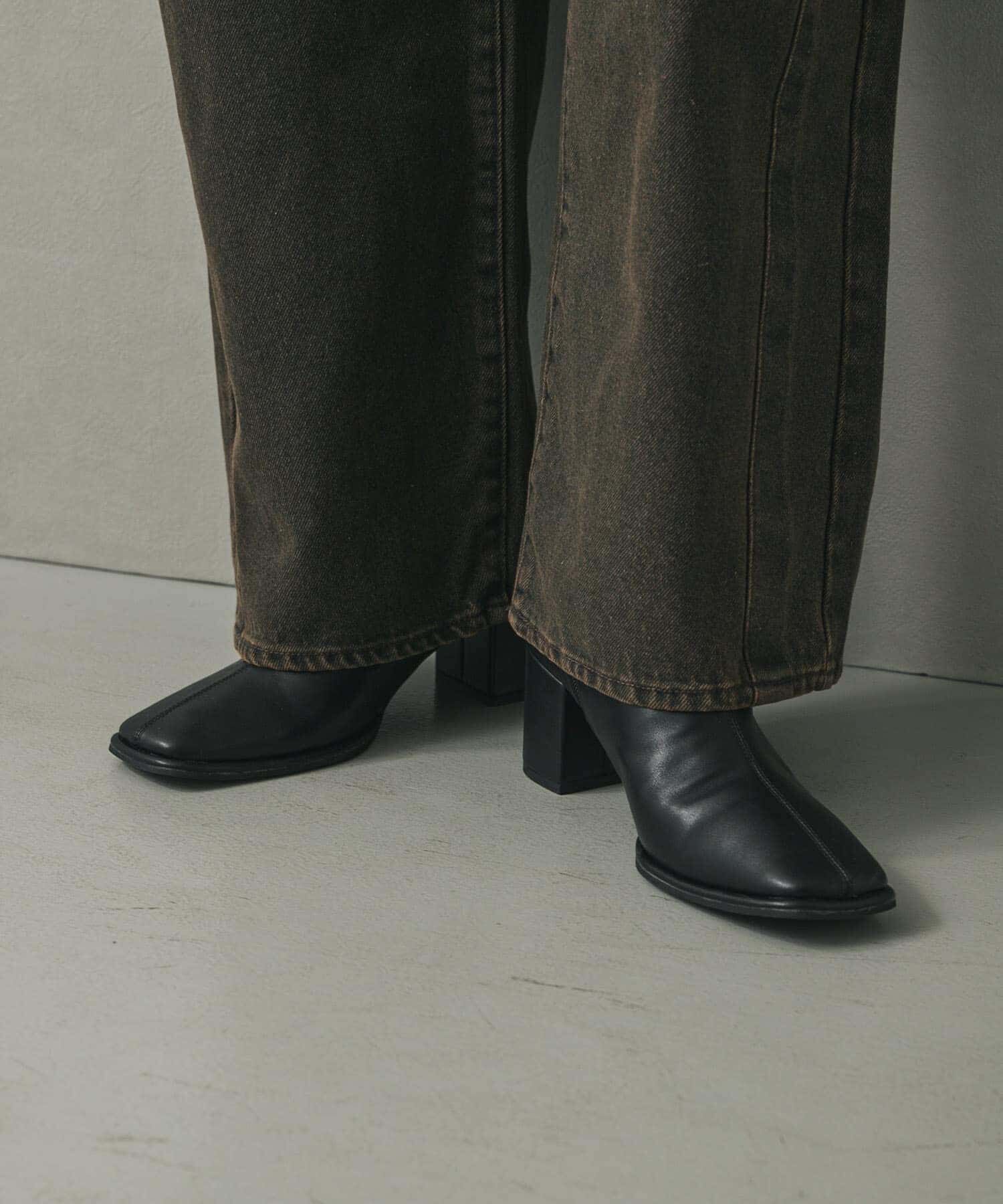 SENSE OF PLACE by URBAN RESEARCH「スクエアトウセンターシームストレッチブーツ」|ショートブーツ|