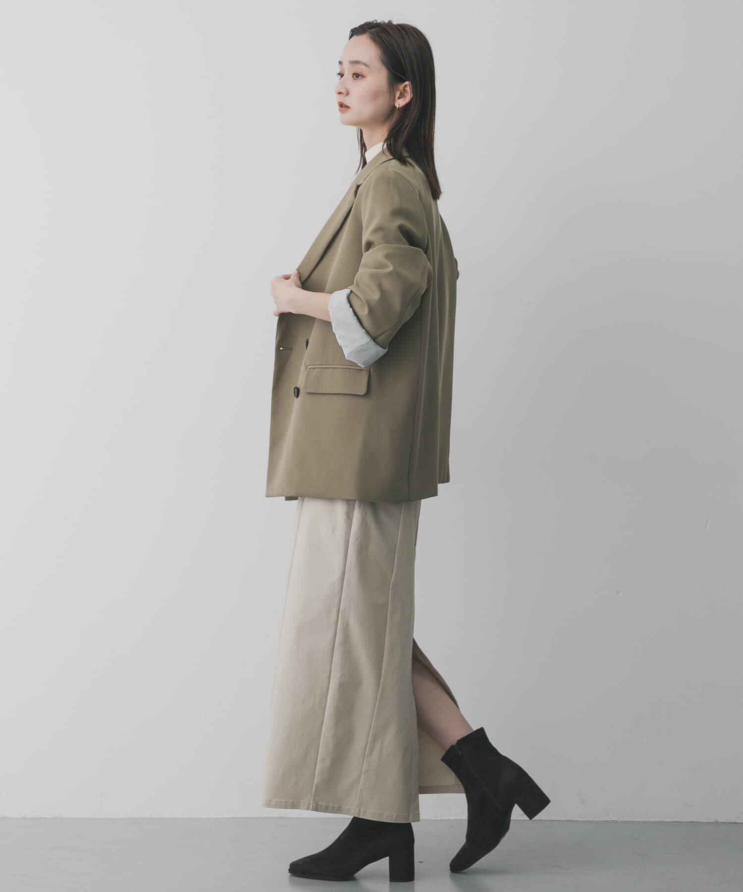 SENSE OF PLACE by URBAN RESEARCH「スクエアトウセンターシームストレッチブーツ」|ショートブーツ|