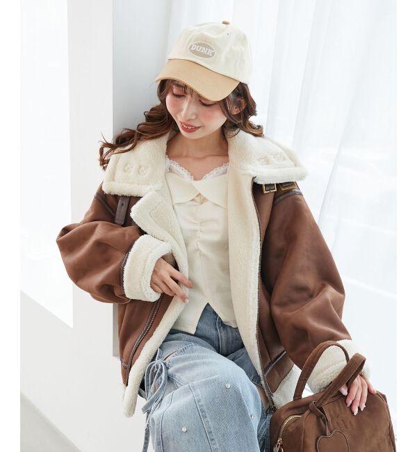  「オーバーサイズボアブルゾン」|ブルゾン・スタジャン|