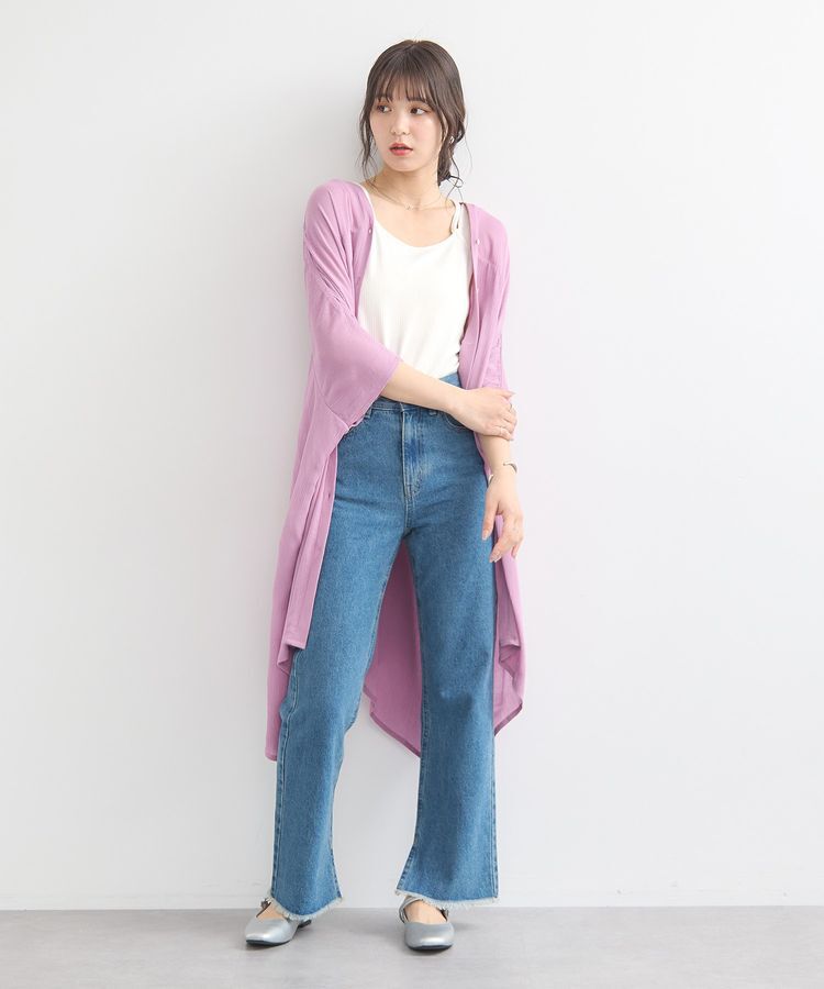 earth music&ecology「レーヨンビッグシャツチュニック」|チュニック|