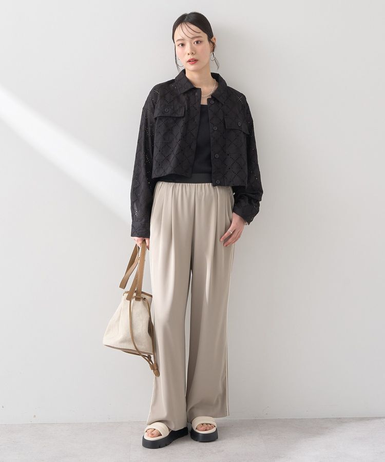 earth music&ecology「レースブルゾン」|ブルゾン・スタジャン|