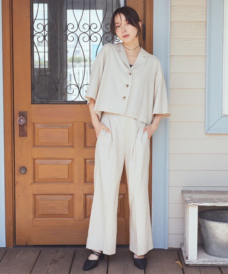 earth music&ecology「リラックスイージーパンツ / リネン混」|その他|