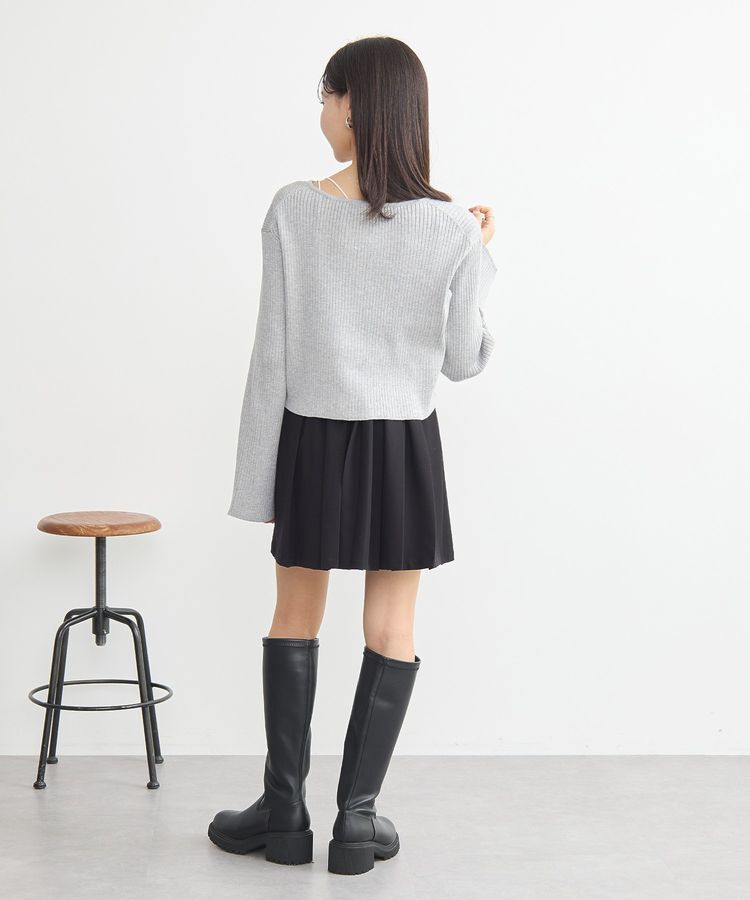 earth music&ecology「ダブルジップニットカーディガン」|カーディガン|