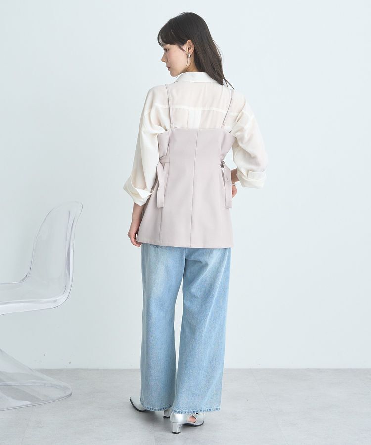 earth music&ecology「フロントボタンビスチェ」|ベスト・ジレ|