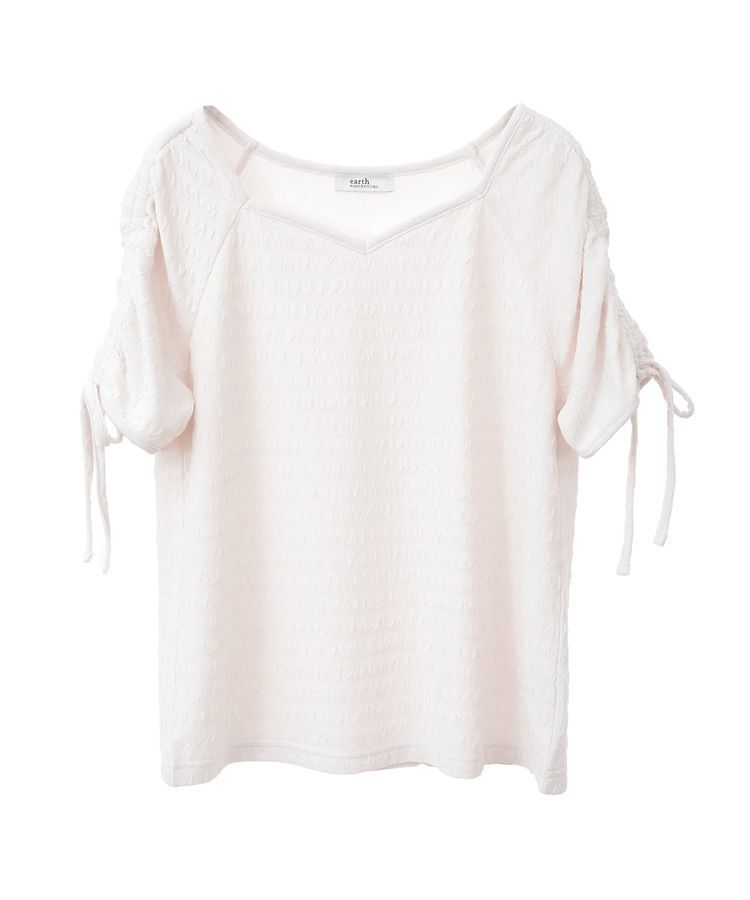 earth music&ecology「ハートネックドロストスリーブプルオーバー」|Tシャツ・カットソー|