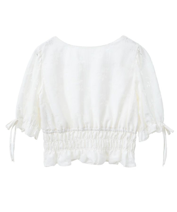 earth music&ecology「透かし花柄ブラウス」|シャツ・ブラウス|