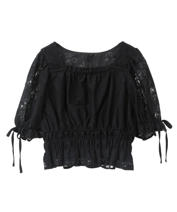 earth music&ecology「透かし花柄ブラウス」|シャツ・ブラウス|