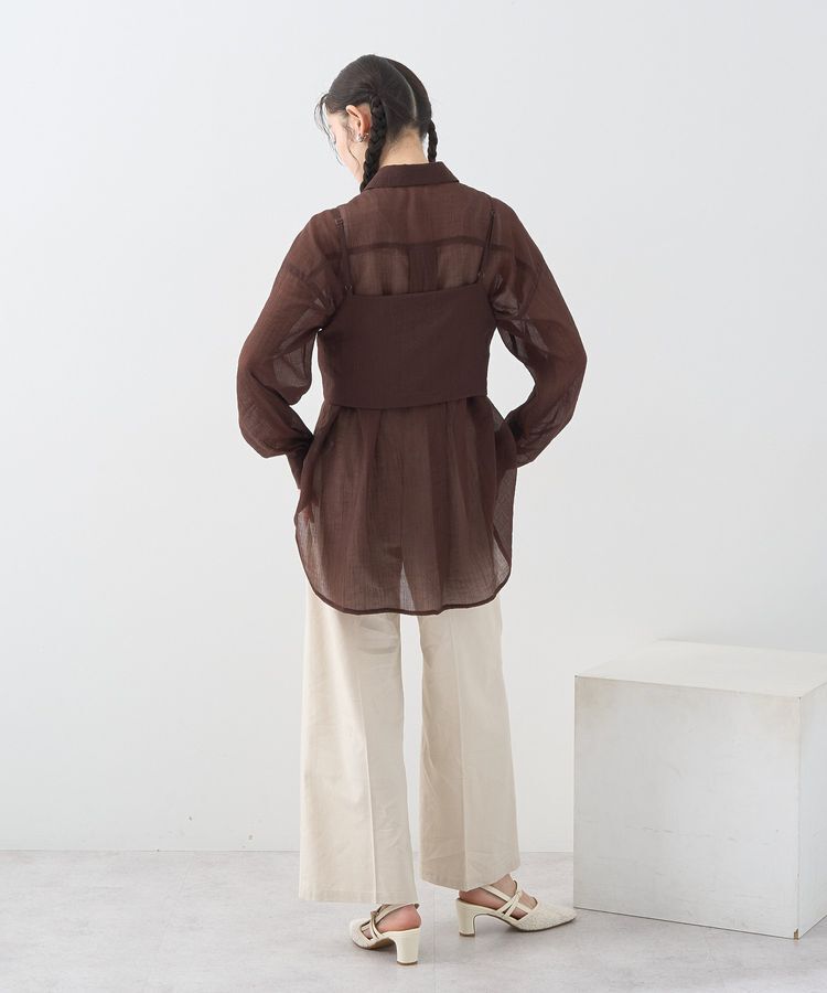 earth music&ecology「SET2点シャツ＋ビスチェ」|シャツ・ブラウス|