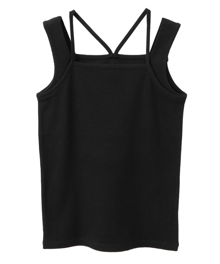 earth music&ecology「レイヤードカットタンクトップ」|キャミソール|