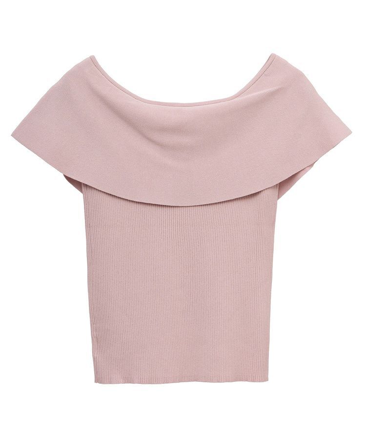 earth music&ecology「ビッグカラーノースリニットトップス」|ニット・セーター|