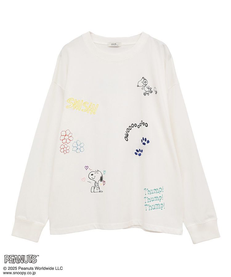 earth music&ecology「PEANUTS/earth マルチカラーアートロンT」|Tシャツ・カットソー|