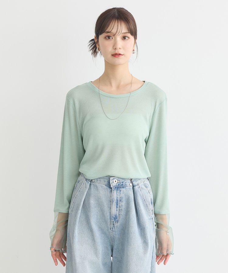 earth music&ecology「シアースリーブプルオーバー」|Tシャツ・カットソー|