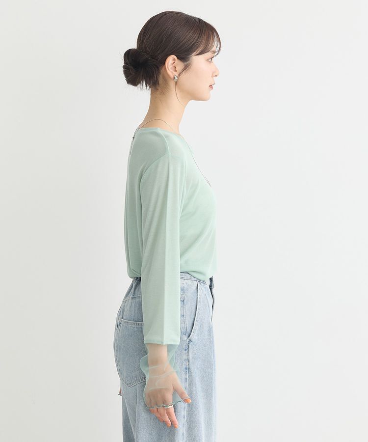 earth music&ecology「シアースリーブプルオーバー」|Tシャツ・カットソー|