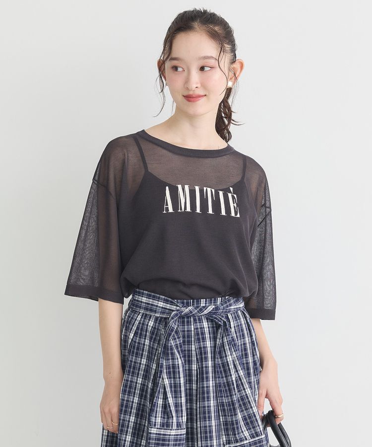 earth music&ecology「ロゴ刺繍シアープルオーバー」|ニット・セーター|