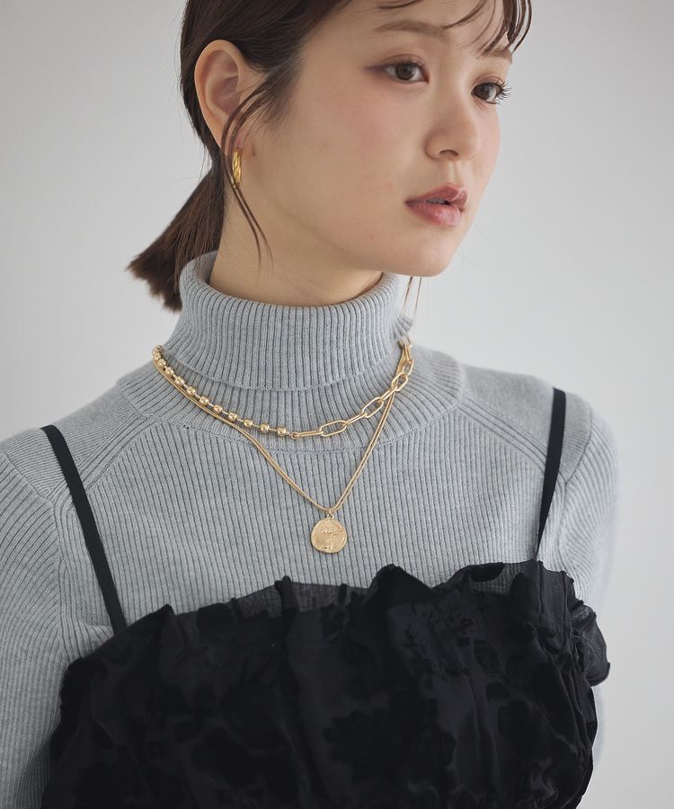 earth music&ecology「マンテルチェーンMIXネックレス」|ネックレス|